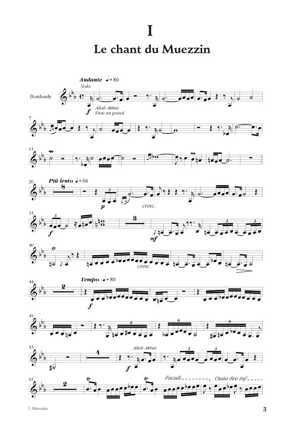 Partition Musique Arabo Andalouse