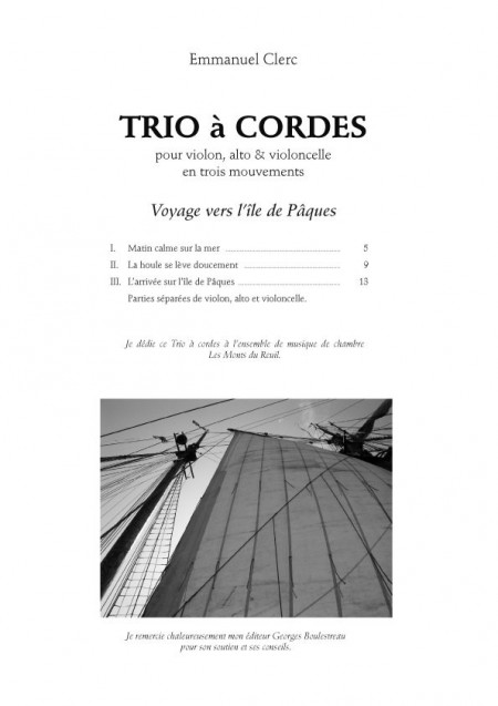 Trio à cordes : Voyage vers l'île de Pâques