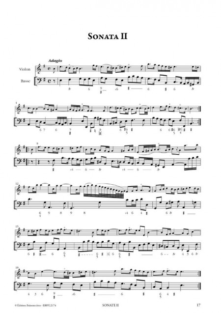 François Francoeur : Sonates à violon seul avec la basse continue, livre 2, sonates 1 à 6