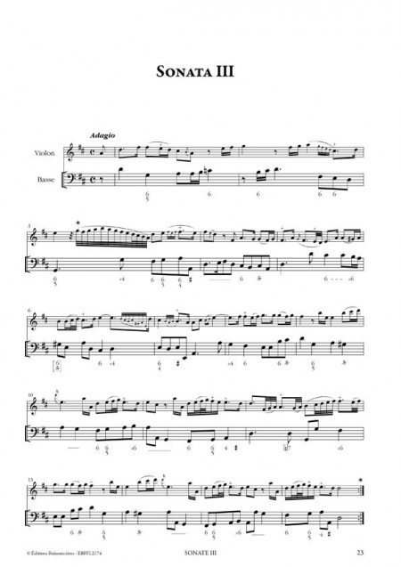 François Francoeur : Sonates à violon seul avec la basse continue, livre 2, sonates 1 à 6