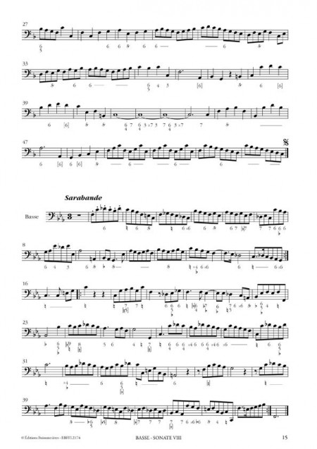 François Francoeur : Sonates à violon seul avec la basse continue, livre 2, sonates 7 à 12