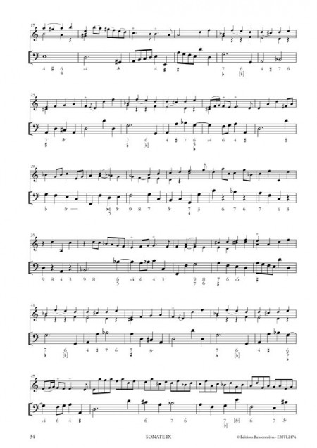 François Francoeur : Sonates à violon seul avec la basse continue, livre 2, sonates 7 à 12