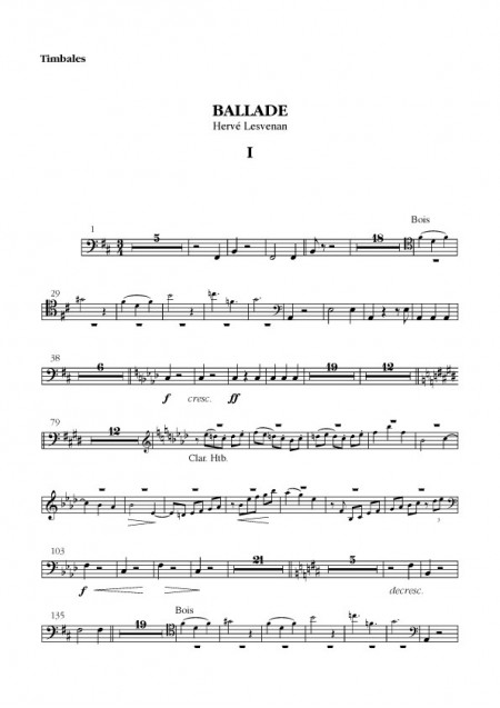 Lesvenan : Ballade pour Uillean pipes et orchestre d'harmonie