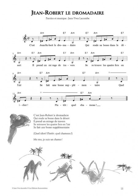 Les chansons animalières de Jean-Yves Lacombe, livre + CD