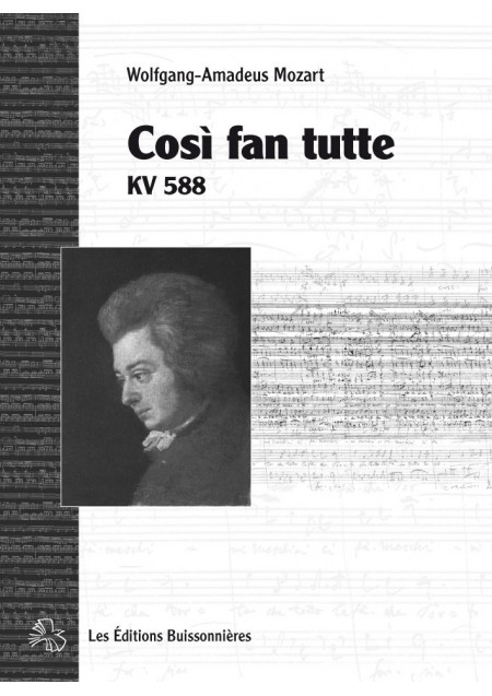 Cosi fan tutte (opéra de W.A. MOZART K588) matériel d'orchestre