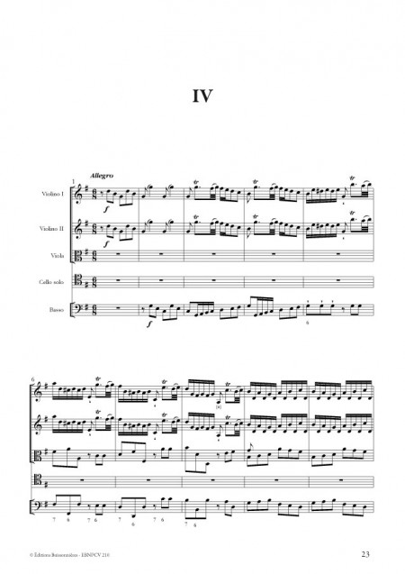 Scop Les Editions buissonnieres - Nicola PORPORA (1686-1768) : concerto pour  violoncelle en Sol Majeur, Conducteur & matériel d'orchestre