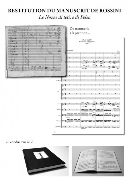 Le nozze di Teti e di Peleo (cantate de Gioacchino Rossini) matériel d'orchestre