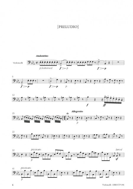 Le nozze di Teti e di Peleo (cantate de Gioacchino Rossini) matériel d'orchestre