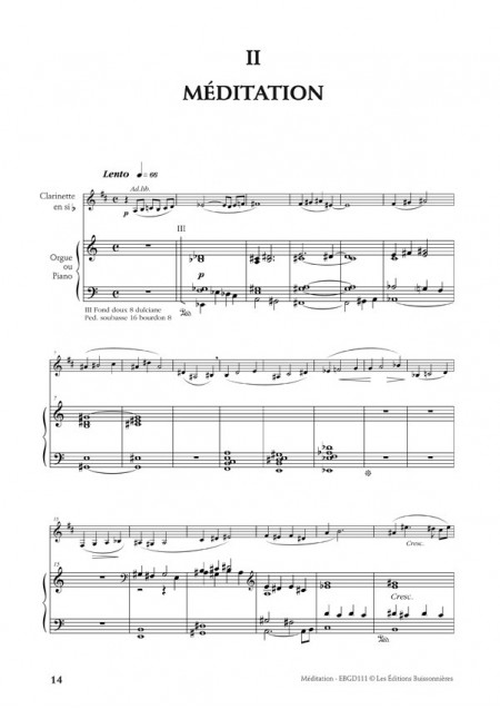 Desbonnet Suite pour clarinette et piano