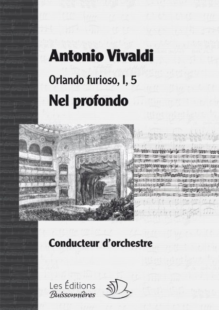 Vivaldi, Nel profondo (Orlando furioso, I, 5), matériel d'orchestre