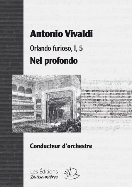 Vivaldi, Nel profondo (Orlando furioso, I, 5), matériel d'orchestre