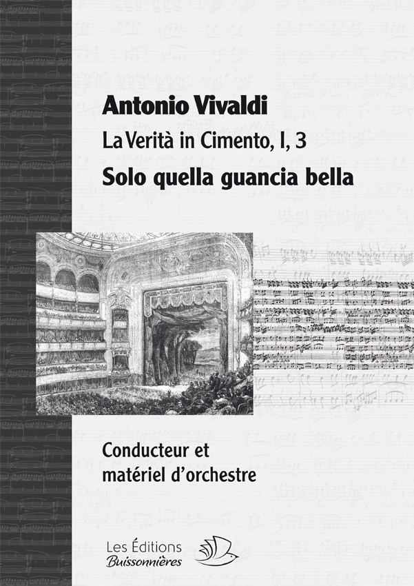 Vivaldi : Solo quella gancia bella (La Verità in cimento) Matériel d'orchestre