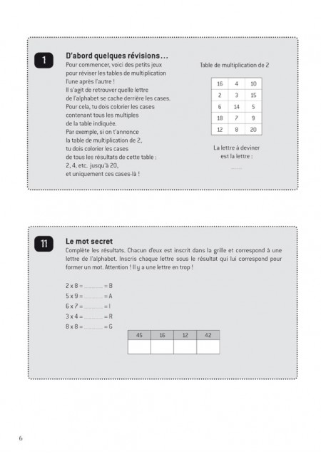 Réviser les tables en s'amusant