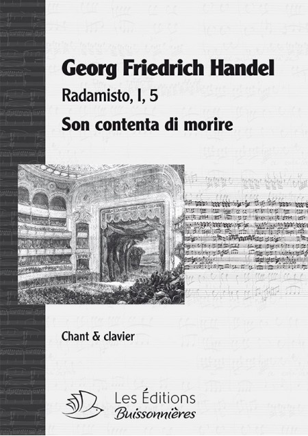 Handel : Son contenta (Radamisto), chant et clavier