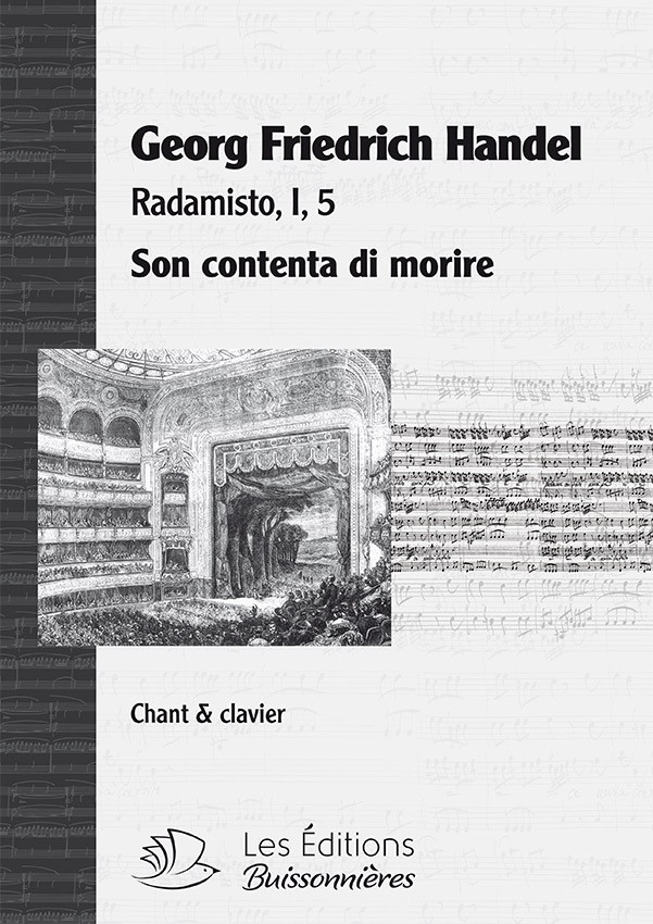 Handel : Son contenta (Radamisto), chant et clavier Handel : Son contenta (Radamisto), chant et clavier