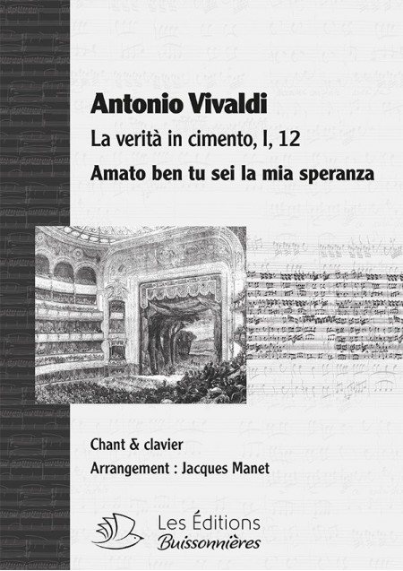 Vivaldi : Amato ben tu sei la mia speranza (La verità in cimento), chant et clavier