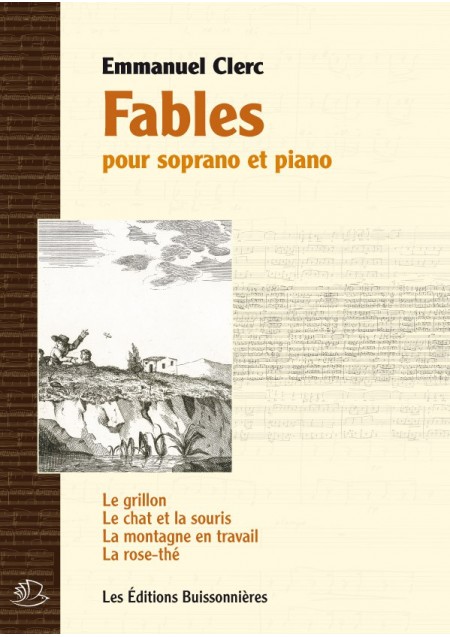 Emmanuel Clerc : Fables, pour soprano et piano