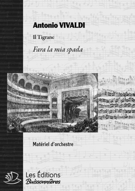 Vivaldi : Vinta a piè (La Verita in cimento), matériel d'orchestre