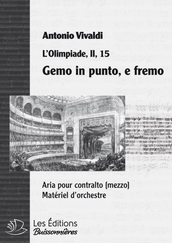 Vivaldi : gemo in punto, e fremo, chant et orchestre