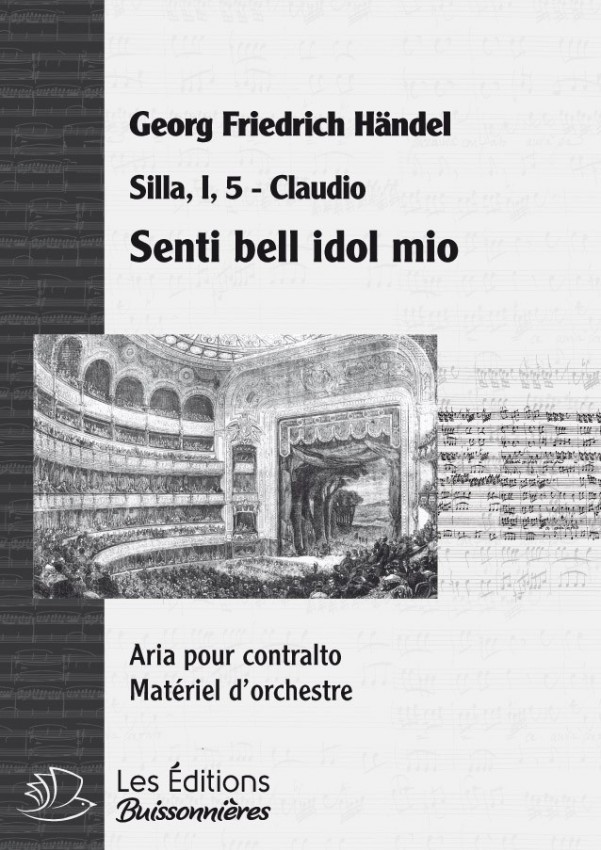 Handel : Senti bell' idol mio, chant et orchestre