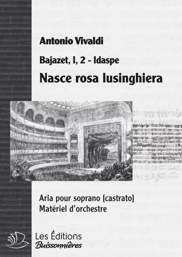 Vivaldi : Nasce rosa (Bajazet), chant et orchesre Vivaldi : Nasce rosa (Bajazet), chant et orchesre