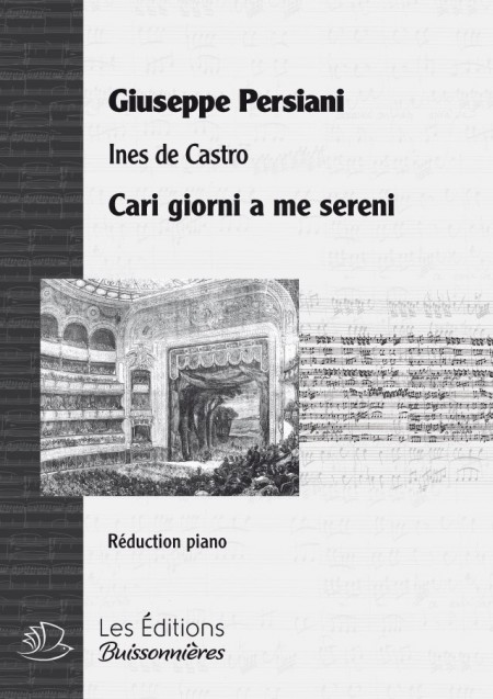 PERSIANI : Cari giorni a me sereni, chant & clavier