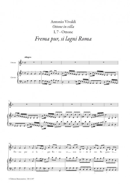 Vivaldi : Frema pur, si lagni Roma, chant et piano