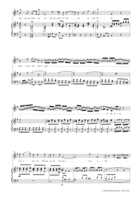 Vivaldi : Alma oppressa da sorte crudele, chant et piano