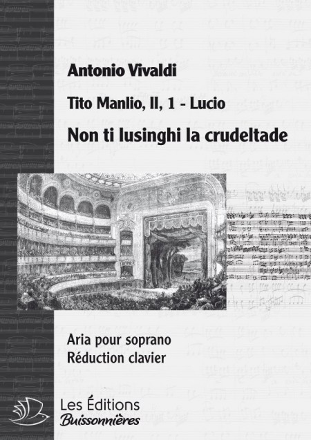 Vivaldi : non ti lusinghi la crudeltade, chant et clavier