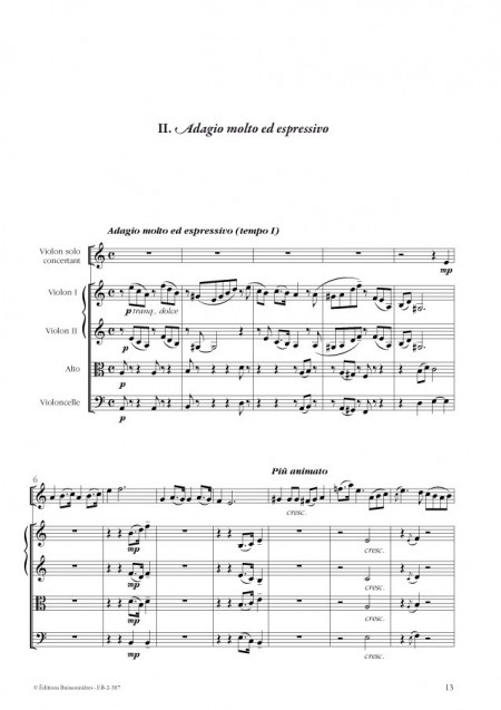 Concertino, Alain Querleux, pour violon et orchestre