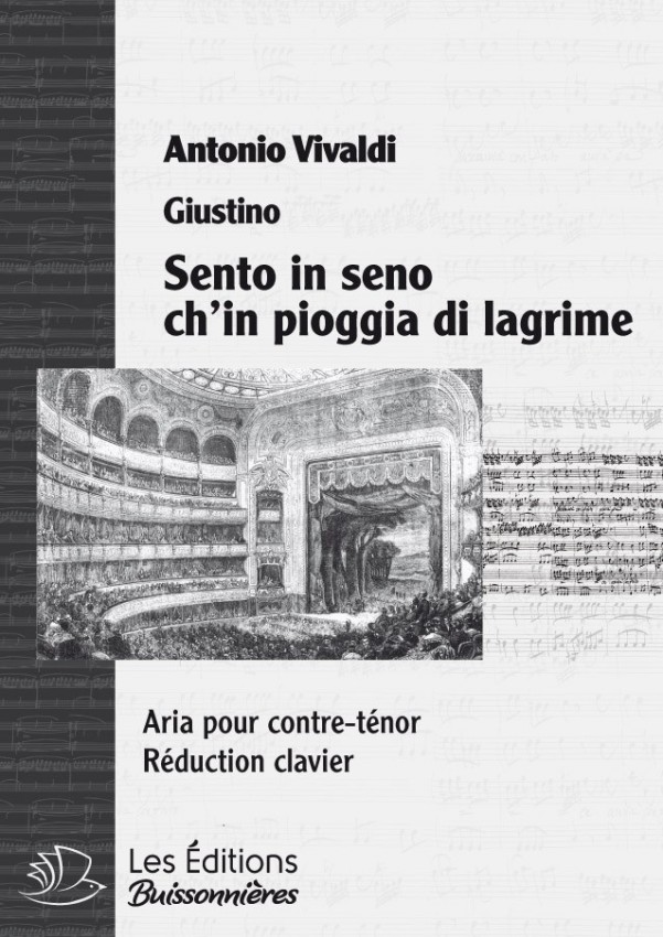 Vivaldi : Sento in seno ch'in pioggia di lagrime (Tietiberga), réduction clavier Vivaldi : Sento in seno ch'in pioggia di lagrime (Tietiberga), réduction clavier