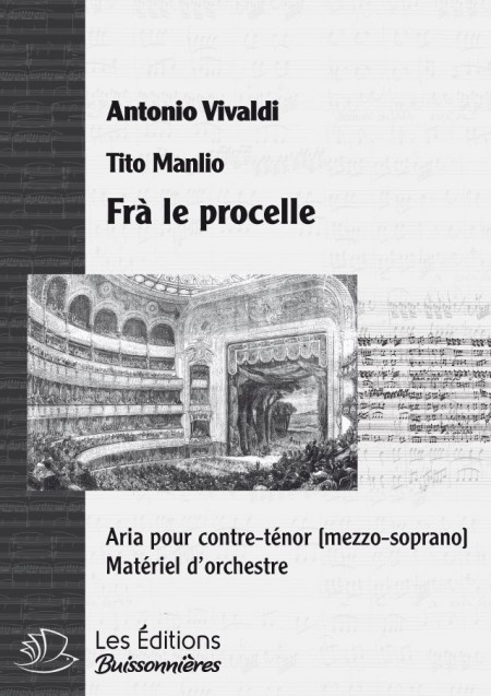 Antonio Vivaldi : arias pour contre-ténor, réduction clavier