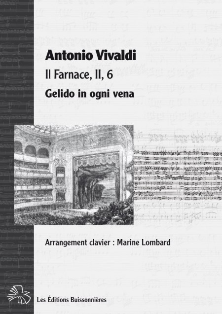 Vivaldi : Gelido in ogni vena (Farnace), conducteur et matériel d'orchestre