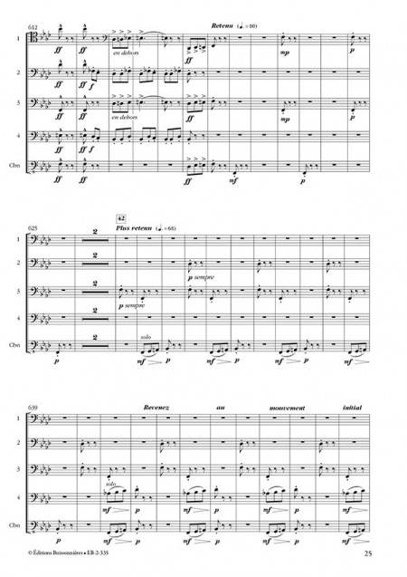 L'apprenti sorcier (Paul Dukas) pour 4 bassons et contrebasson