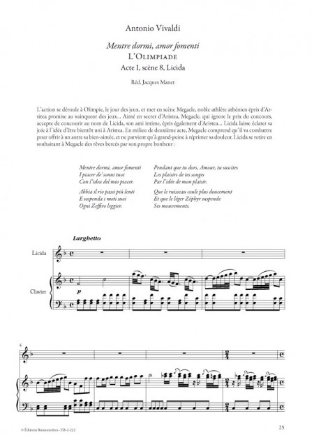Vivaldi : Airs d'opéras pour contre-ténor 