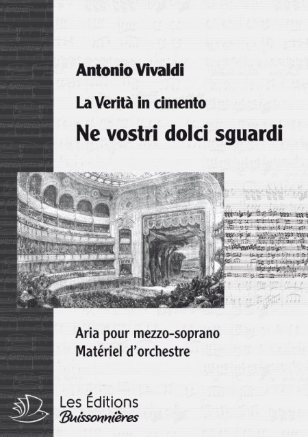 Vivaldi : Ne vostri dolci sguardi (La Verità in cimento) Matériel d'orchestre