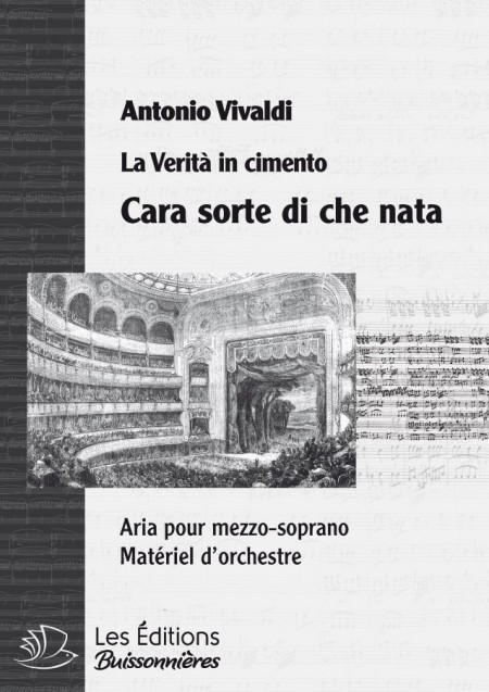 Vivaldi : cara sorte si chi nata (La Verità in cimento) Matériel d'orchestre