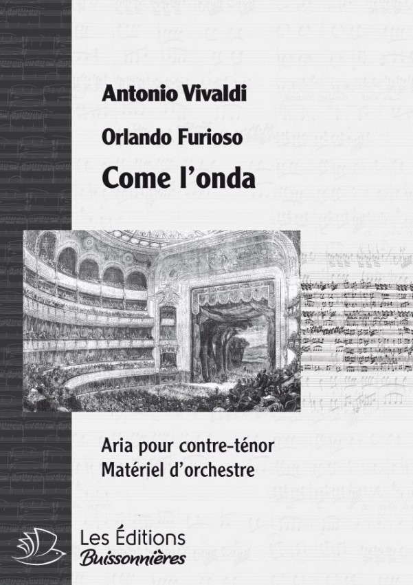 Vivaldi : comme l'onda (La Vertià in cimento), conducteur & matériel d'orchestre Vivaldi : comme l'onda (La Vertià in cimento), conducteur & matériel d'orchestre