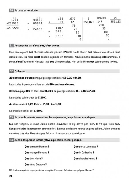 Réactivation au CM1