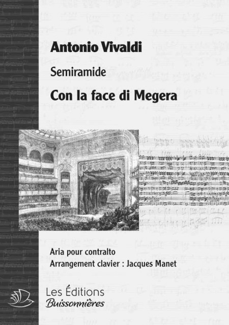 Vivaldi : Con la face di Megera (Semiramide), chant et clavier