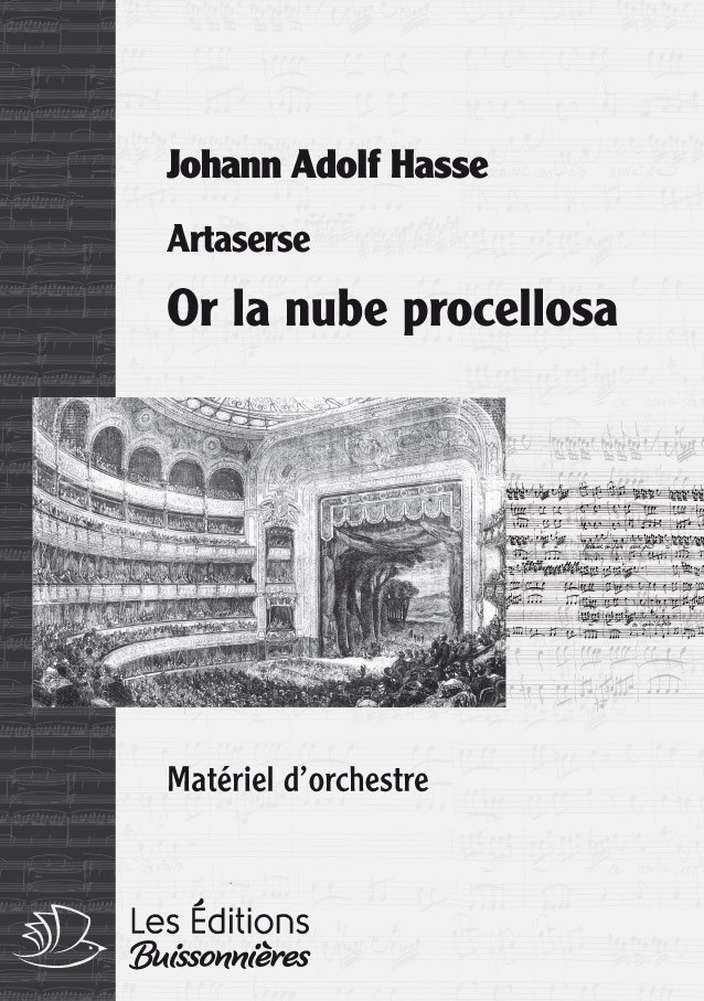 Hasse : Or la nuée procellosa, chant et orchestre Hasse : Or la nuée procellosa, chant et orchestre