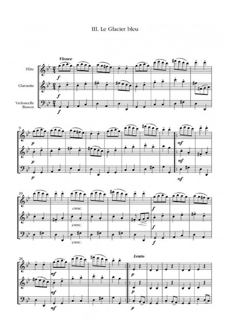 Sonate montagnarde pour flûte, clarinette & violoncelle (Georges Boulestreau)