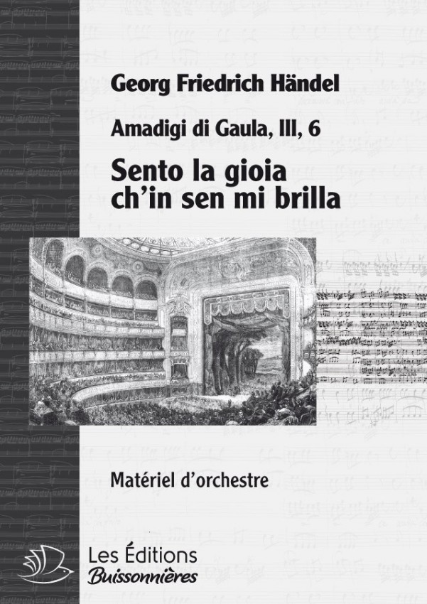 Händel : Sento la gioia ch'io sen mi brilla (Amadigi di Gaula), chant & orchestre