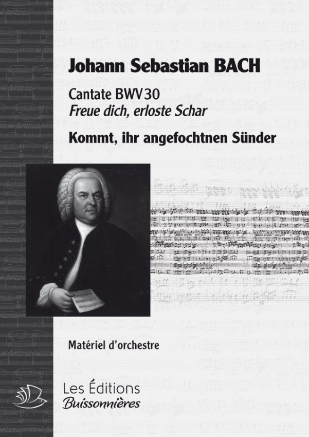 BACH : Komm ihr angefochten Sünder, chant & orchestre BACH : Komm ihr angefochten Sünder, chant & orchestre