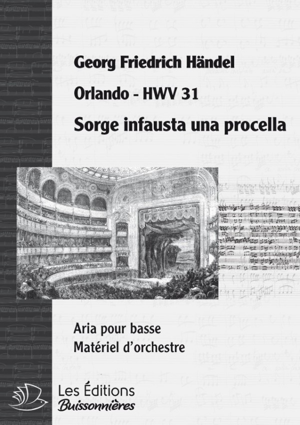 Handel : Sorge infausta una procella  (Orlando), chant et orchestre