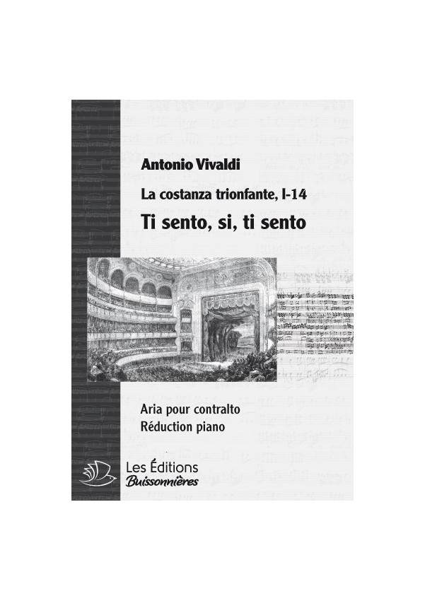 Vivaldi : Ti sento, si, ti sento (La Costanza trionfante), chant et clavier