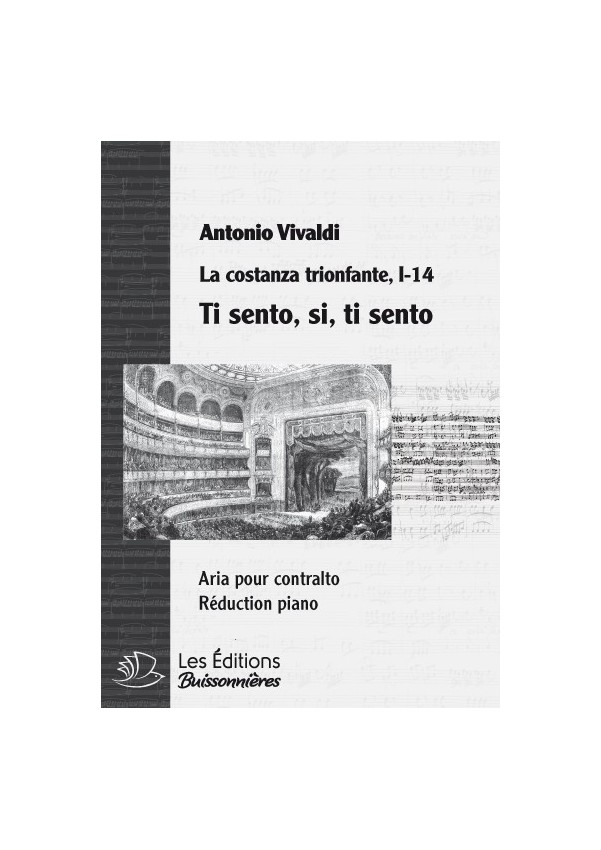 Vivaldi : Ti sento, si, ti sento (La Costanza trionfante), chant et clavier Vivaldi : Ti sento, si, ti sento (La Costanza trionfante), chant et clavier