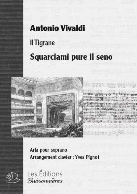 Vivaldi : Squarciami pure il seno (Il Tigrane), chant et clavier
