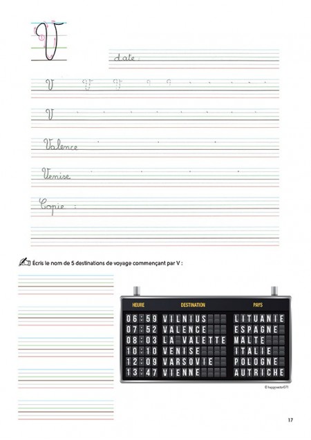 Mon cahier d'écriture Les majuscules au cycle 2