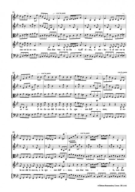 Vivaldi : Son due venti infesti, chant et orchestre